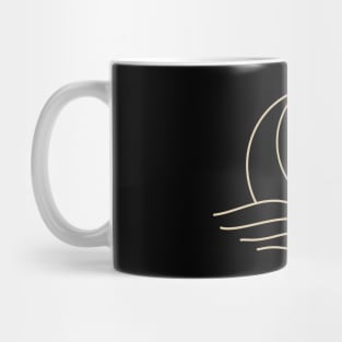 Crescent Moon Wave Mug